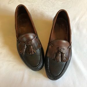 Allen Edmond Nashua black brown leather shoes